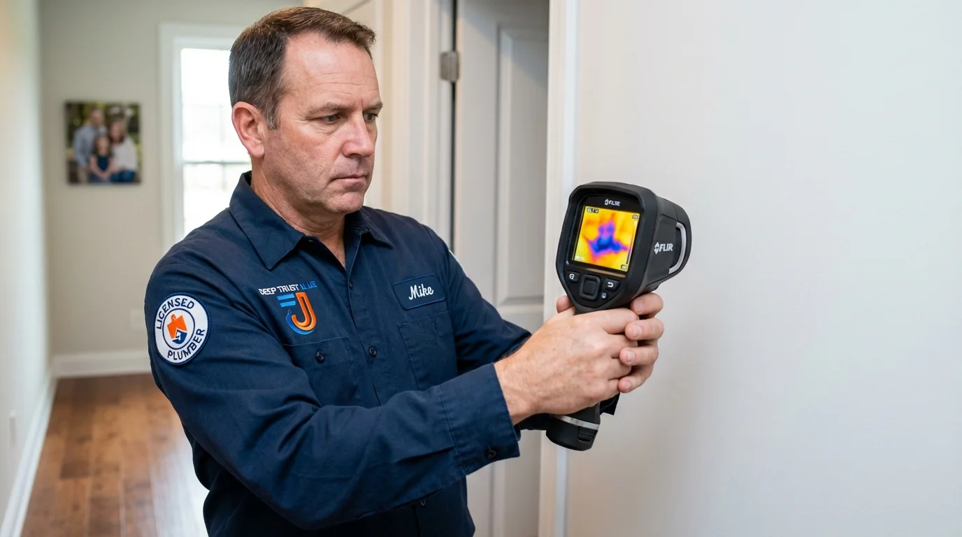 Thermal imaging leak detection by Johns Plumbing LLC in Clear Lake